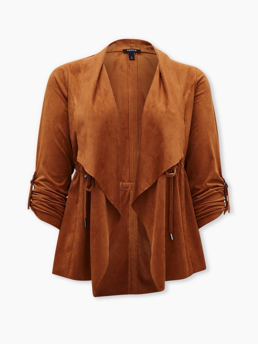torrid Faux Suede Drape Front Anorak Jacket Size 4X